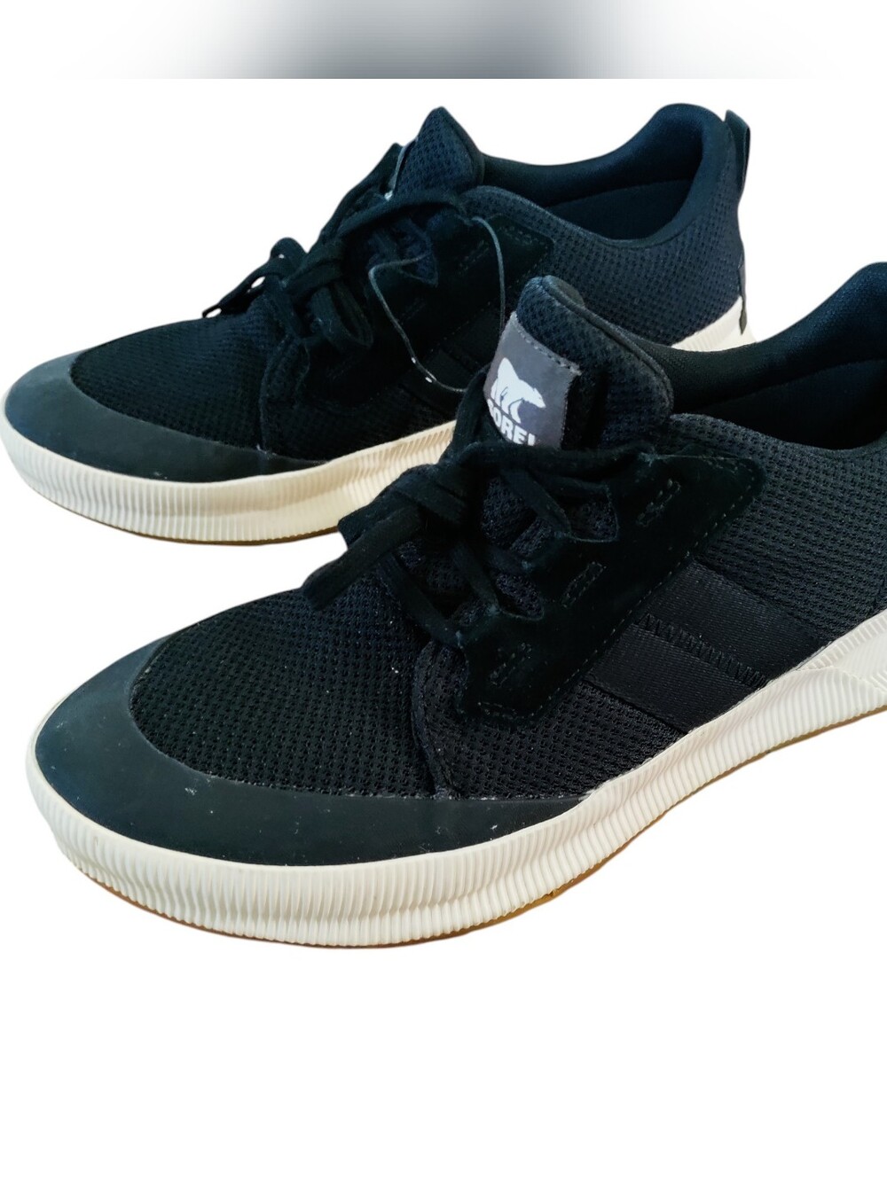 Sorel Out N About III Sneakers Black Sea Salt Low Athleisure